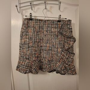 Miss Selfridge Tweed look mini skirt